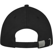 Load image into Gallery viewer, Darton 6 panel 260 g/m2 sandwich cap — Black (back)