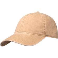 Load image into Gallery viewer, Grafton 6 panel 270 g/m² washed cap — Oatmeal