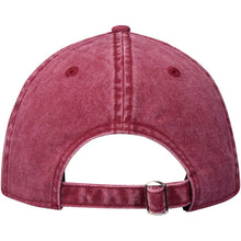 Load image into Gallery viewer, Grafton 6 panel 270 g/m² washed cap — Burgundy (back)