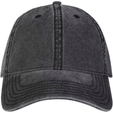 Load image into Gallery viewer, Grafton 6 panel 270 g/m² washed cap — Black (front)