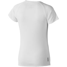 Load image into Gallery viewer, Niagara 145 g/m2 short sleeve women's cool fit t-shirt — White (back)