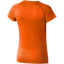 Load image into Gallery viewer, Niagara 145 g/m2 short sleeve women's cool fit t-shirt — Orange (back)