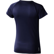 Load image into Gallery viewer, Niagara 145 g/m2 short sleeve women's cool fit t-shirt — Navy (back)