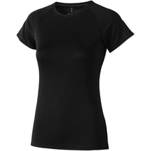 Load image into Gallery viewer, Niagara 145 g/m2 short sleeve women's cool fit t-shirt — Black