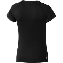 Load image into Gallery viewer, Niagara 145 g/m2 short sleeve women's cool fit t-shirt — Black (back)