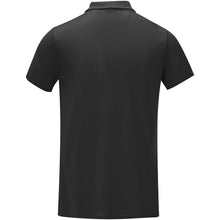 Load image into Gallery viewer, Deimos 105 g/m2 short sleeve men's cool fit polo — Black (back)