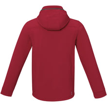 Load image into Gallery viewer, Langley men's softshell jacket — Red (back)