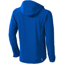 Load image into Gallery viewer, Langley men's softshell jacket — Blue (back)