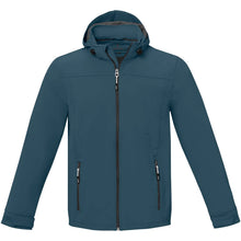 Load image into Gallery viewer, Langley men's softshell jacket — Hale Blue (front)