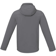 Load image into Gallery viewer, Langley men's softshell jacket — Steel grey (back)