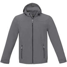 Load image into Gallery viewer, Langley men's softshell jacket — Steel grey (front)