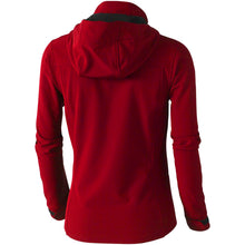 Load image into Gallery viewer, Langley women's softshell jacket — Red (back)