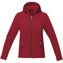 Load image into Gallery viewer, Langley women's softshell jacket — Red (front)