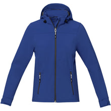 Load image into Gallery viewer, Langley women's softshell jacket — Blue (front)