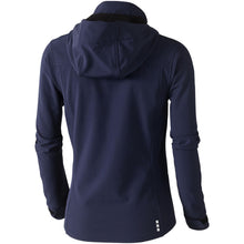 Load image into Gallery viewer, Langley women's softshell jacket — Navy (back)