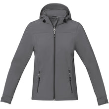 Load image into Gallery viewer, Langley women's softshell jacket — Steel grey (front)
