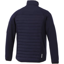 Load image into Gallery viewer, Banff men's hybrid insulated jacket — Navy (back)