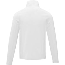 Load image into Gallery viewer, Zelus men's fleece jacket — White (back)