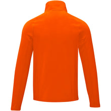 Load image into Gallery viewer, Zelus men's fleece jacket — Orange (back)