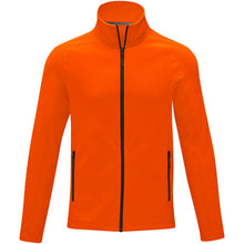 Load image into Gallery viewer, Zelus men's fleece jacket — Orange (front)
