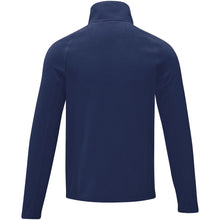 Load image into Gallery viewer, Zelus men's fleece jacket — Navy (back)
