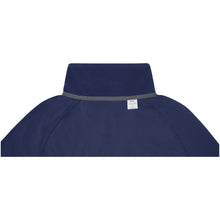 Load image into Gallery viewer, Zelus men's fleece jacket — Navy (detail)