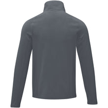 Load image into Gallery viewer, Zelus men's fleece jacket — Storm grey (back)