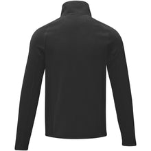 Load image into Gallery viewer, Zelus men's fleece jacket — Black (back)