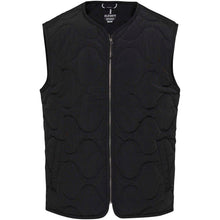 Load image into Gallery viewer, Quartz GRS recycled unisex quilted bodywarmer — Black (front)