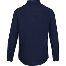 Load image into Gallery viewer, Sphene 165 g/m² oxford men's shirt — Navy Blue (back)