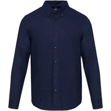 Load image into Gallery viewer, Sphene 165 g/m² oxford men's shirt — Navy Blue (front)