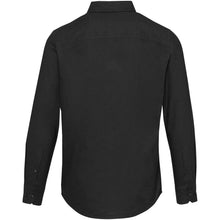 Load image into Gallery viewer, Sphene 165 g/m² oxford men's shirt — Black (back)