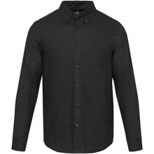 Load image into Gallery viewer, Sphene 165 g/m² oxford men's shirt — Black (front)