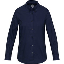 Load image into Gallery viewer, Sphene 165 g/m² oxford women's shirt  — Navy Blue (front)