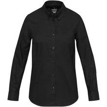 Load image into Gallery viewer, Sphene 165 g/m² oxford women's shirt  — Black (front)