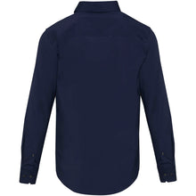 Load image into Gallery viewer, Carnelian 133 g/m² poplin men's shirt — Navy Blue (back)