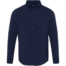 Load image into Gallery viewer, Carnelian 133 g/m² poplin men's shirt — Navy Blue (front)
