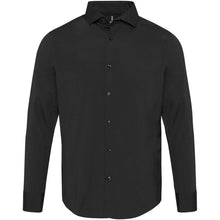 Load image into Gallery viewer, Carnelian 133 g/m² poplin men's shirt — Black (front)