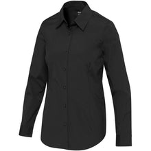 Load image into Gallery viewer, Carnelian 133 g/m² poplin women's shirt — Black