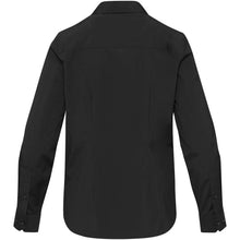 Load image into Gallery viewer, Carnelian 133 g/m² poplin women's shirt — Black (back)