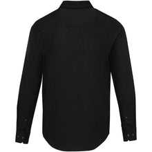 Load image into Gallery viewer, Citrine 185 g/m² twill men's shirt — Black (back)
