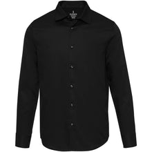 Load image into Gallery viewer, Citrine 185 g/m² twill men's shirt — Black (front)