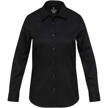 Load image into Gallery viewer, Citrine 185 g/m² twill women's shirt — Black (front)