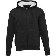 Load image into Gallery viewer, Natron 320 g/m² sherpa full-zip hoodie — Black (front)