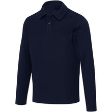 Load image into Gallery viewer, Apollo 245 g/m² long sleeve unisex polo — Navy