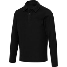 Load image into Gallery viewer, Apollo 245 g/m² long sleeve unisex polo — Black