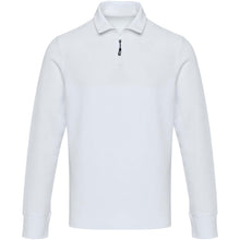 Load image into Gallery viewer, Apollo 245 g/m² long sleeve unisex half zip polo — White (front)
