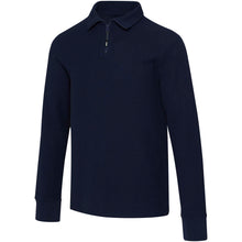 Load image into Gallery viewer, Apollo 245 g/m² long sleeve unisex half zip polo — Navy