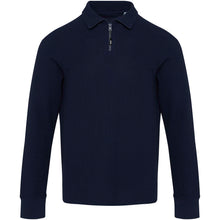 Load image into Gallery viewer, Apollo 245 g/m² long sleeve unisex half zip polo — Navy (front)