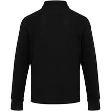 Load image into Gallery viewer, Apollo 245 g/m² long sleeve unisex half zip polo — Black (back)